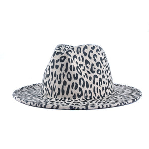 Leopard pattern wool Hat