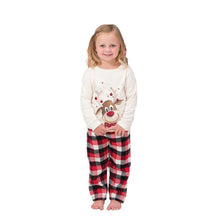 Load image into Gallery viewer, Christmas elk print parent-child long sleeve Pajamas
