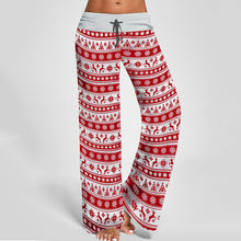 Load image into Gallery viewer, Lace-up casual Trousers, loose lace-up camouflage printed Pants
