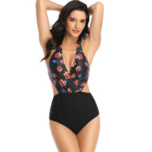 Load image into Gallery viewer, One-piece swimsuit, multicolor printed new sexy bikini swimsuit
