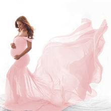 Load image into Gallery viewer, Silky cotton maternity fluttering sleeves Dress
