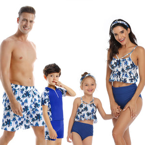 Parent-child swimwear beach pants, male adult middle-aged children's swimwear