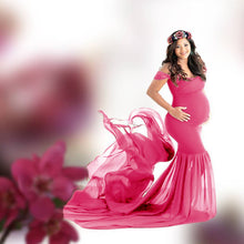 Load image into Gallery viewer, Silky cotton maternity fluttering sleeves Dress
