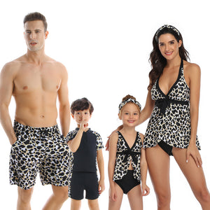 Parent-child swimwear beach pants, male adult middle-aged children's swimwear