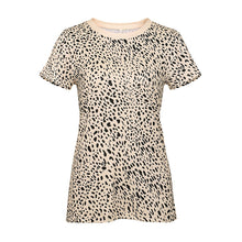 Load image into Gallery viewer, Leopard camouflage printed round neck slim short sleeve T-shirt
