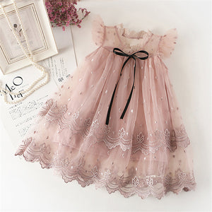 Lace mesh girl Dress