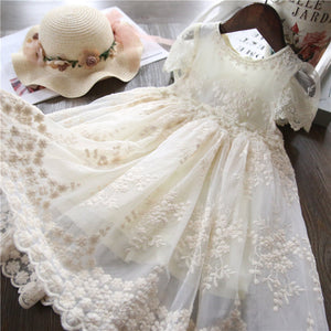 Short sleeve lace princess Dress