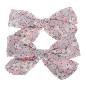 Children's floral printed cotton hair Clip