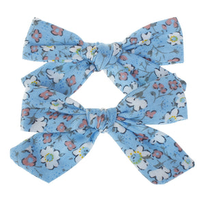 Children's floral printed cotton hair Clip