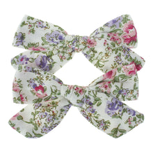 Load image into Gallery viewer, Children&#39;s floral printed cotton hair Clip
