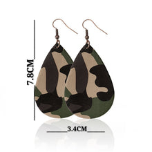 Load image into Gallery viewer, Fashionable leather Earrings, floral lattice drop Earrings
