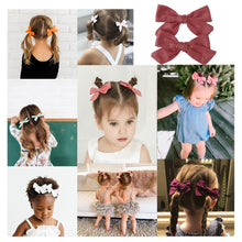 Load image into Gallery viewer, Children&#39;s floral printed cotton hair Clip
