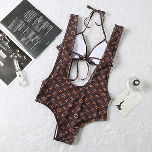 Triangle one-piece Bikini Swimsuit