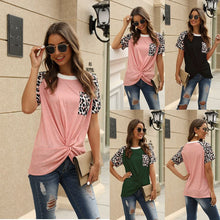 Load image into Gallery viewer, Leopard short sleeve T-shirt
