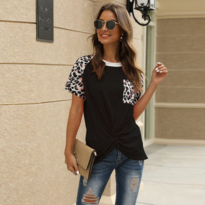 Leopard short sleeve T-shirt