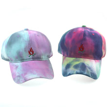 Load image into Gallery viewer, Colorful cotton tie-dye washed embroidery Baseball Cap
