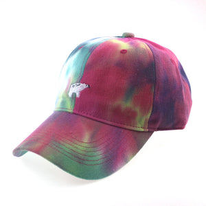 Colorful cotton tie-dye washed embroidery Baseball Cap