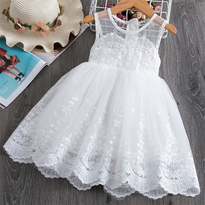 Lace girl hollow princess Dress