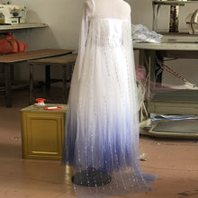 Load image into Gallery viewer, Frozen 2 Princess Elsa Dress, Sequined White Halloween Elsa Dress
