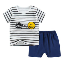 Load image into Gallery viewer, New children&#39;s T-shirt Shorts Suit
