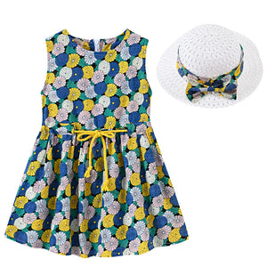 Princess Sweet Dress , With Sun Hat