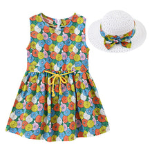 Load image into Gallery viewer, Princess Sweet Dress , With Sun Hat
