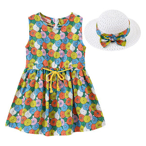 Princess Sweet Dress , With Sun Hat