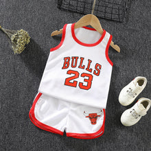 Load image into Gallery viewer, Children&#39;s basketball uniform, children&#39;s summer casual sports short-sleeved shorts suit
