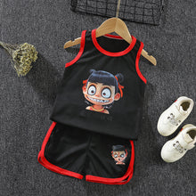 Load image into Gallery viewer, Children&#39;s basketball uniform, children&#39;s summer casual sports short-sleeved shorts suit
