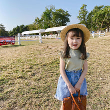 Load image into Gallery viewer, Plaid sleeveless lace summer Shirt
