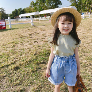 Plaid sleeveless lace summer Shirt