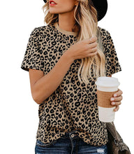 Load image into Gallery viewer, Leopard print women&#39;s T-shirt
