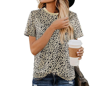 Leopard print women's T-shirt