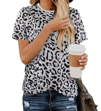 Load image into Gallery viewer, Leopard print women&#39;s T-shirt
