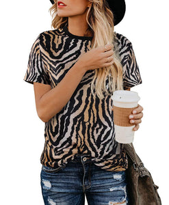 Leopard print women's T-shirt