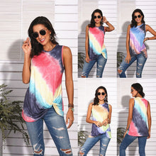 Load image into Gallery viewer, Women&#39;s gradient printed sleeveless Vest,  T-shirt,  Top
