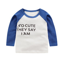 Load image into Gallery viewer, Children&#39;s cotton long sleeve T-shirt
