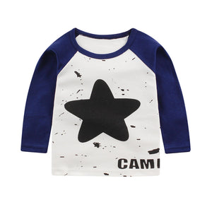 Children's cotton long sleeve T-shirt