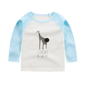 Children's cotton long sleeve T-shirt