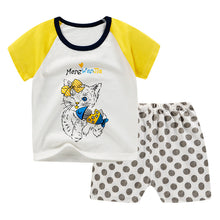 Load image into Gallery viewer, New children&#39;s T-shirt Shorts Suit
