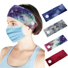 Load image into Gallery viewer, Tie-dyed cotton button Hairband, Headband
