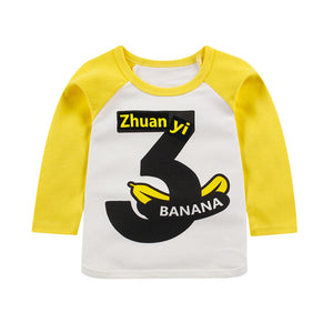 Children's cotton long sleeve T-shirt