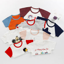 Load image into Gallery viewer, Children&#39;s cotton short-sleeved T-shirt
