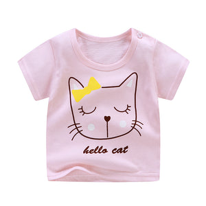 Children's cotton short-sleeved T-shirt