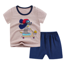 Load image into Gallery viewer, New children&#39;s T-shirt Shorts Suit
