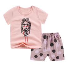 Load image into Gallery viewer, New children&#39;s T-shirt Shorts Suit
