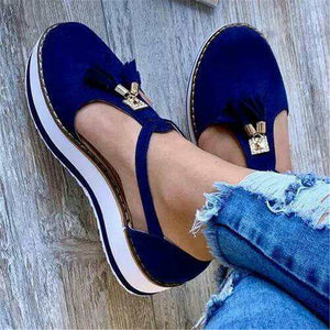 Women's flat Sandals, fashion tassel casual Sandals