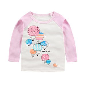 Children's cotton long sleeve T-shirt