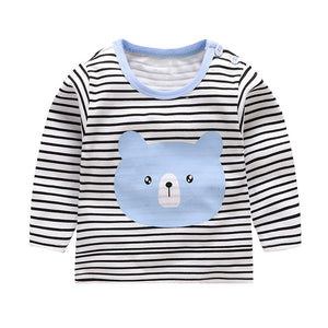 Children's cotton long sleeve T-shirt