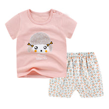 Load image into Gallery viewer, New children&#39;s T-shirt Shorts Suit
